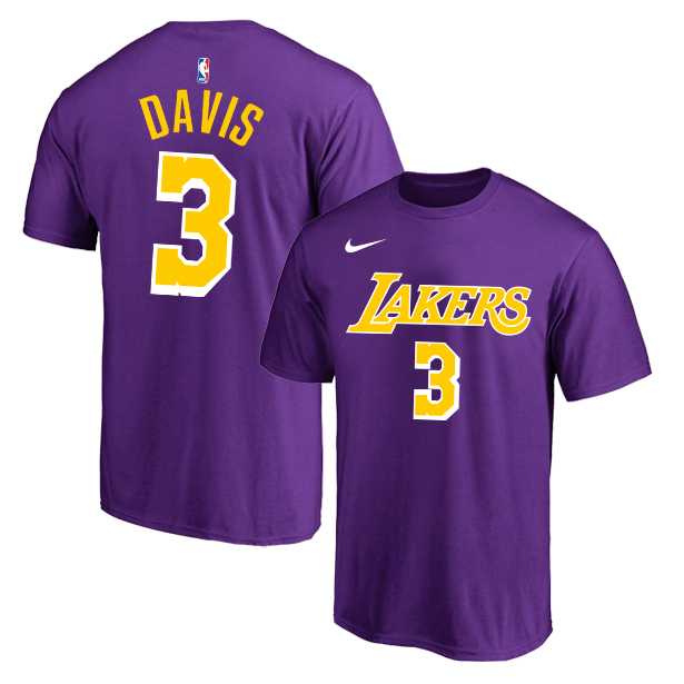 Los Angeles Lakers 3 Anthony Davis Purple Nike T-Shirt,We sell and wholesale Los Angeles Lakers 3 Anthony Davis Purple Nike T-Shirt on line form chian!